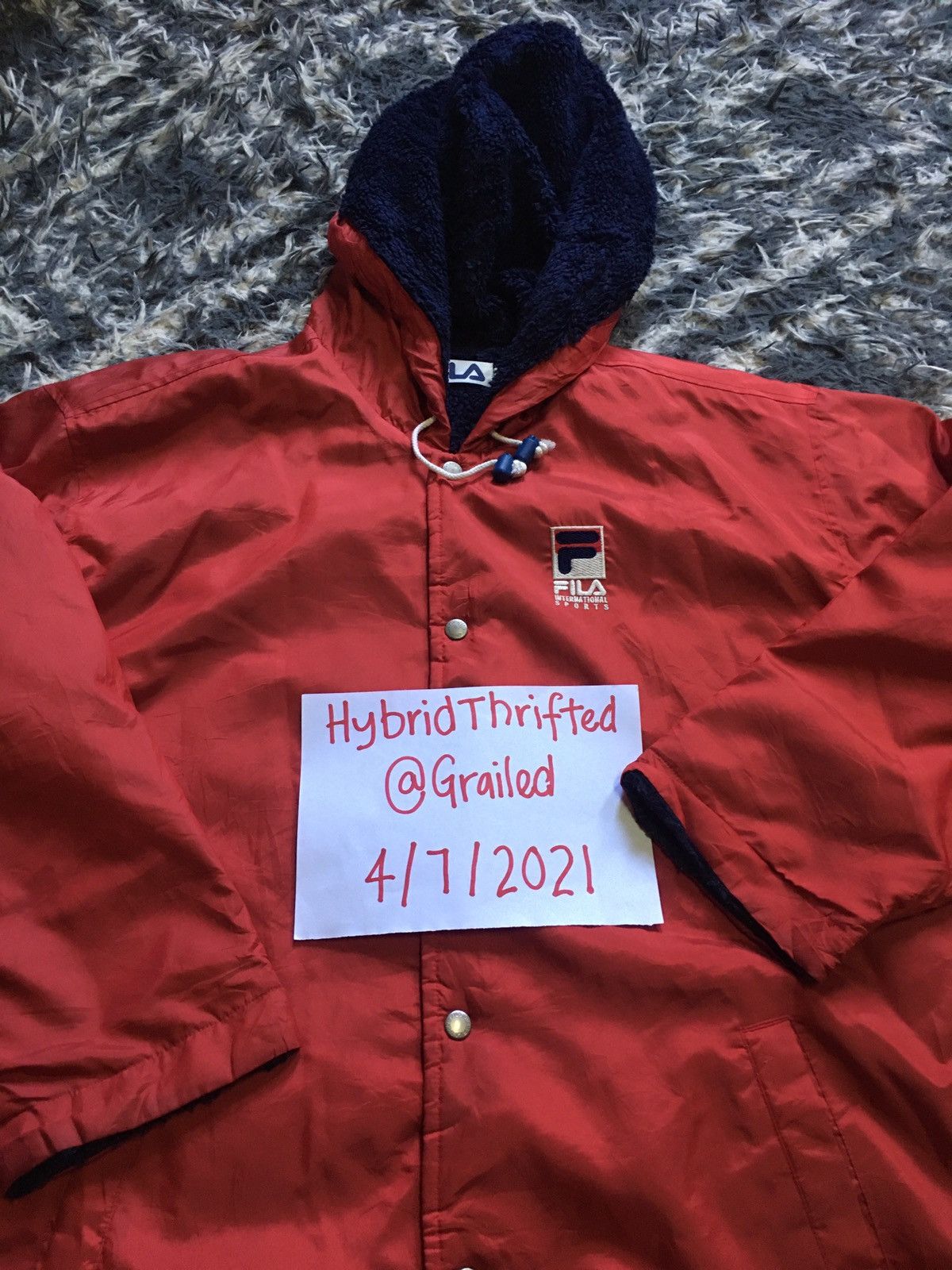 Fila FILA SPORTS SHERPA LINING LONG JACKET HOODED Size US S / EU 44-46 / 1 - 14 Thumbnail