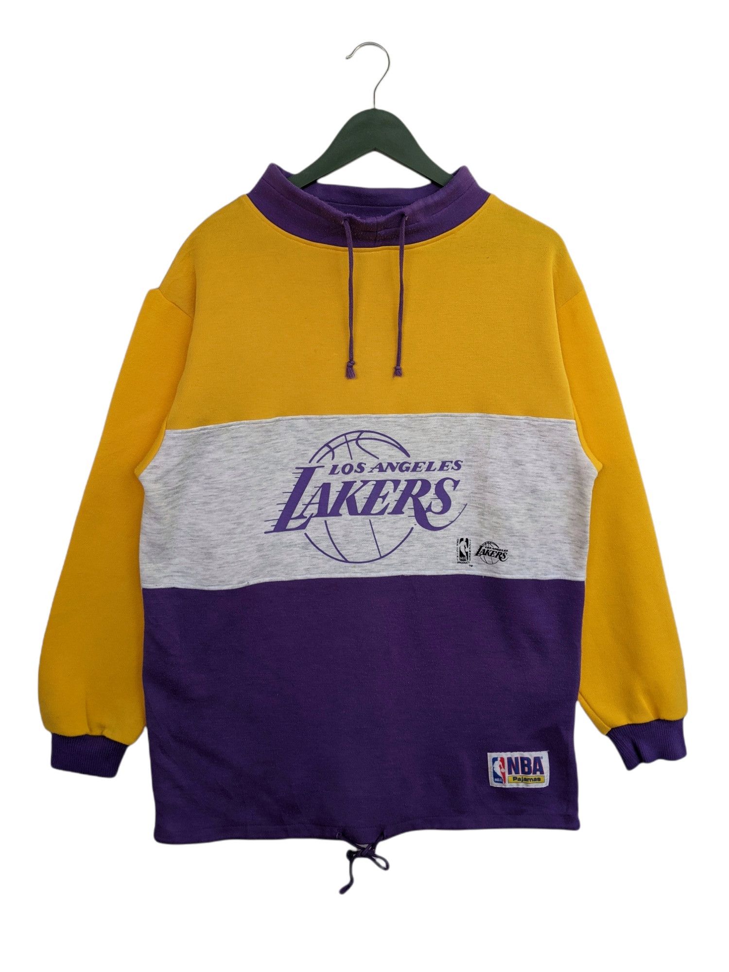 image of L A Lakers x NBA Vintage L.a Lakers 3 Tones Colour Pullover Sweatshirt in Mix, Men's (Size Medium)