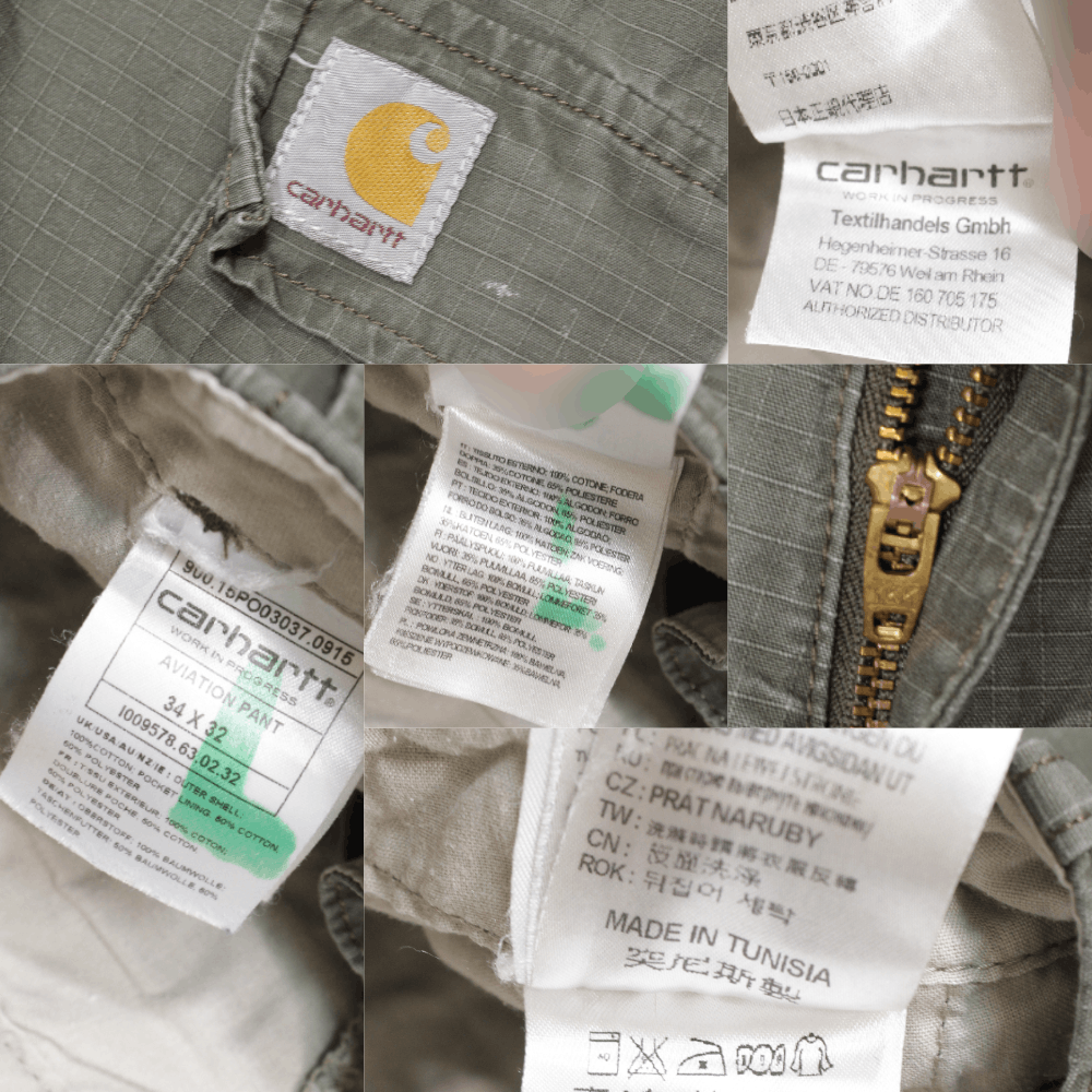 Carhartt Logo Aviation Cargo Pants Distressed Size US 34 / EU 50 - 10 Thumbnail