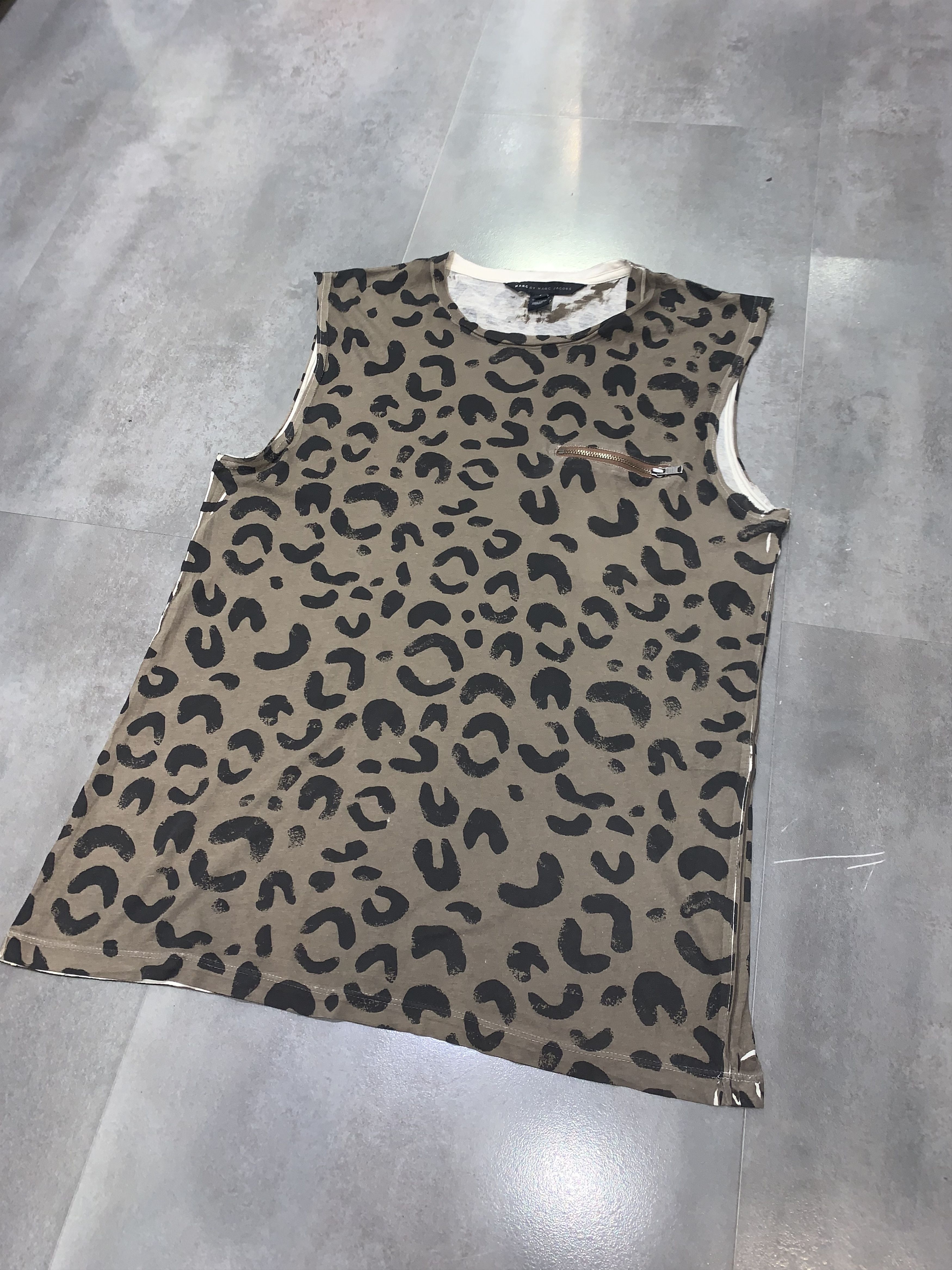 Marc Jacobs Marc Jacobs Tiger All Over Print Distressed Tank Top Size US S / EU 44-46 / 1 - 9 Thumbnail