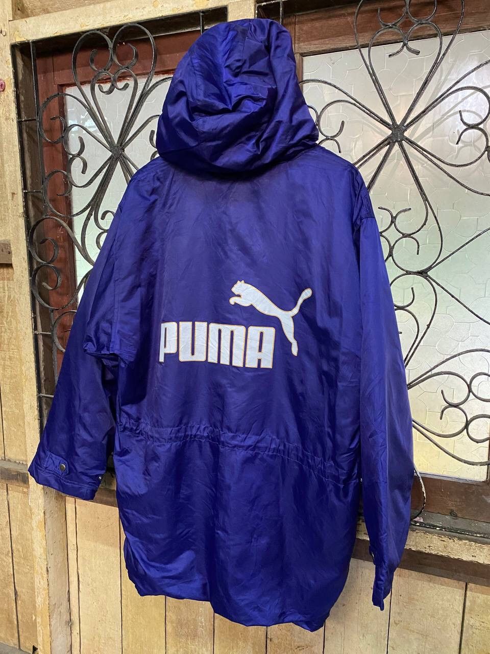 Japanese Brand Vintage Puma Big Logo Long Coach Jacket Size US XL / EU 56 / 4 - 14 Thumbnail