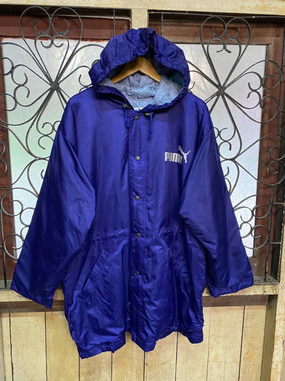 Japanese Brand Vintage Puma Big Logo Long Coach Jacket Size US XL / EU 56 / 4 - 3 Thumbnail