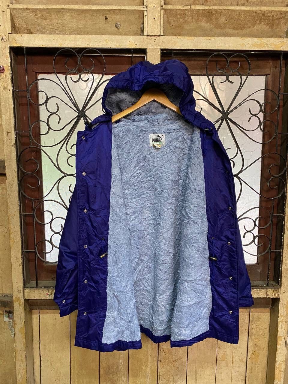 Japanese Brand Vintage Puma Big Logo Long Coach Jacket Size US XL / EU 56 / 4 - 12 Thumbnail