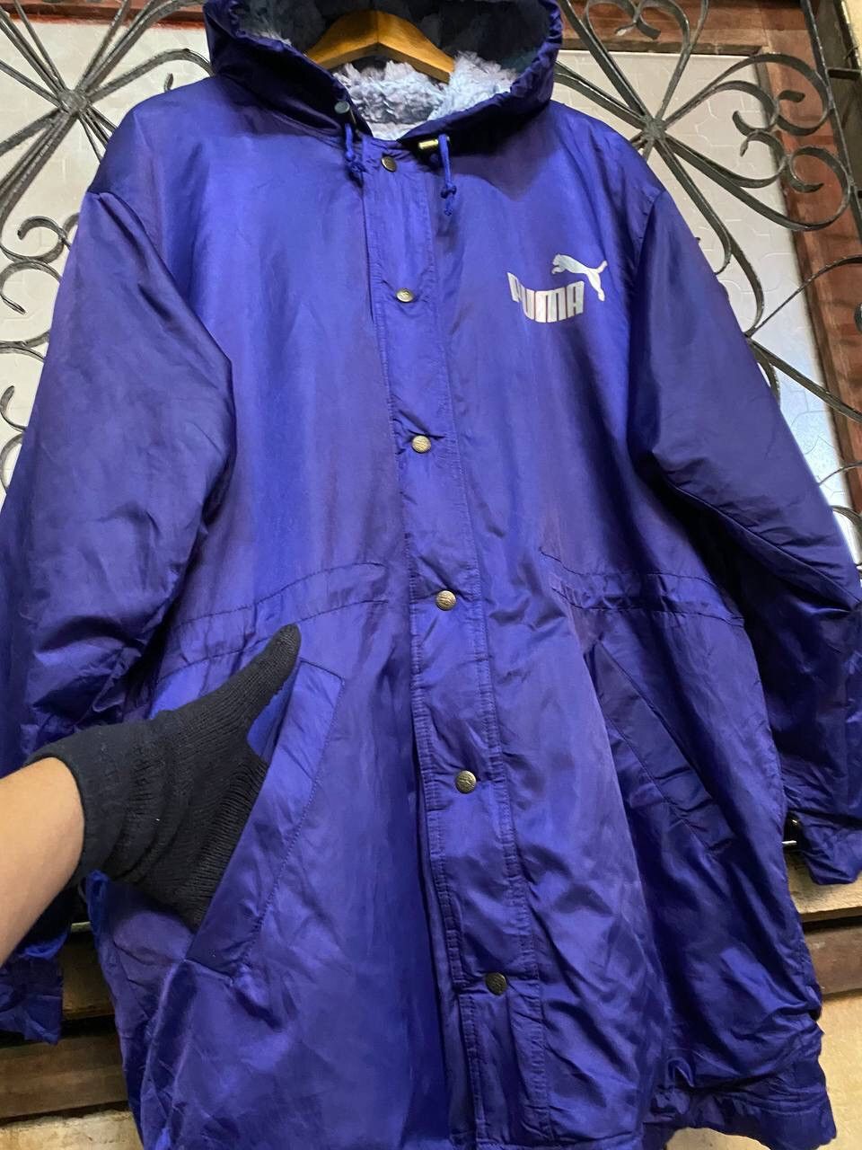 Japanese Brand Vintage Puma Big Logo Long Coach Jacket Size US XL / EU 56 / 4 - 8 Thumbnail
