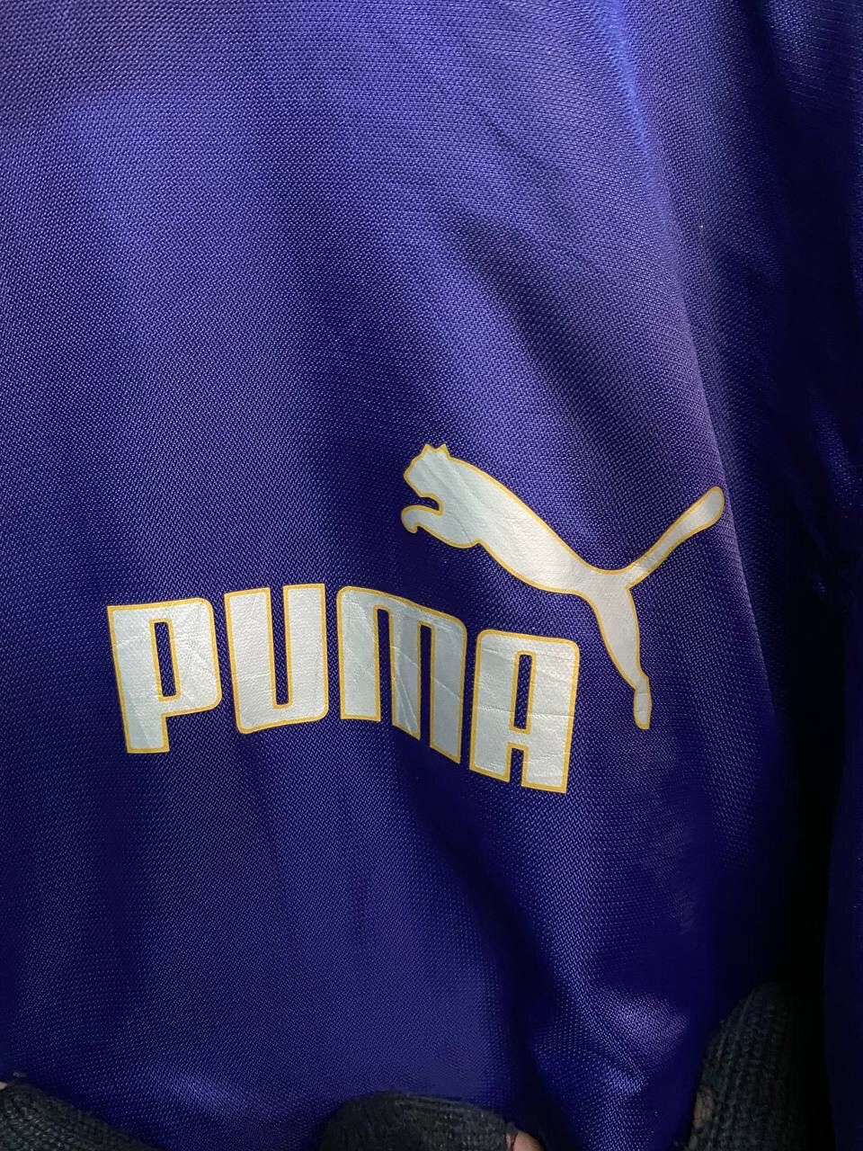 Japanese Brand Vintage Puma Big Logo Long Coach Jacket Size US XL / EU 56 / 4 - 7 Thumbnail