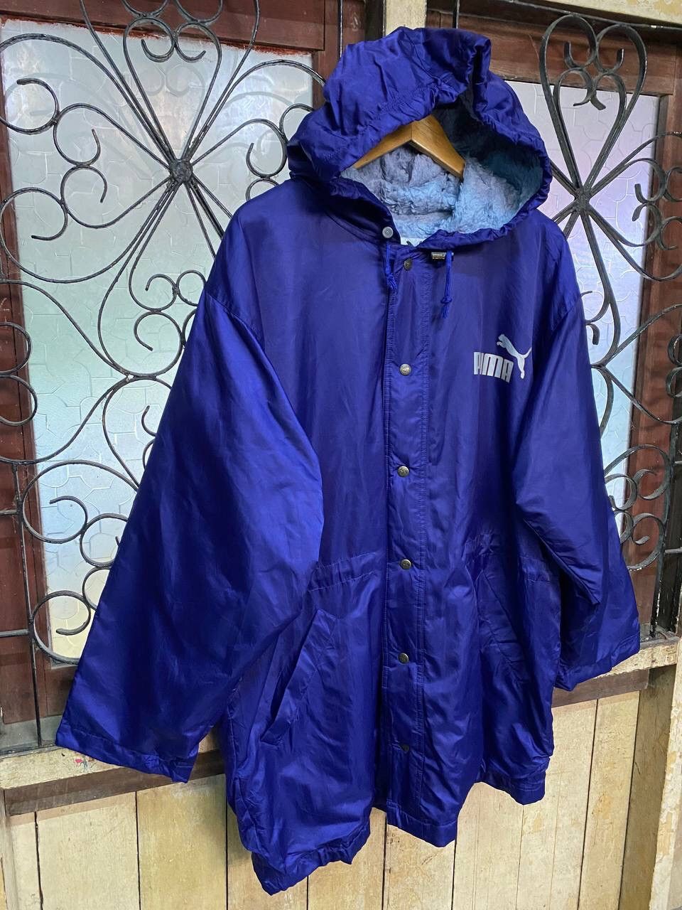 Japanese Brand Vintage Puma Big Logo Long Coach Jacket Size US XL / EU 56 / 4 - 4 Thumbnail