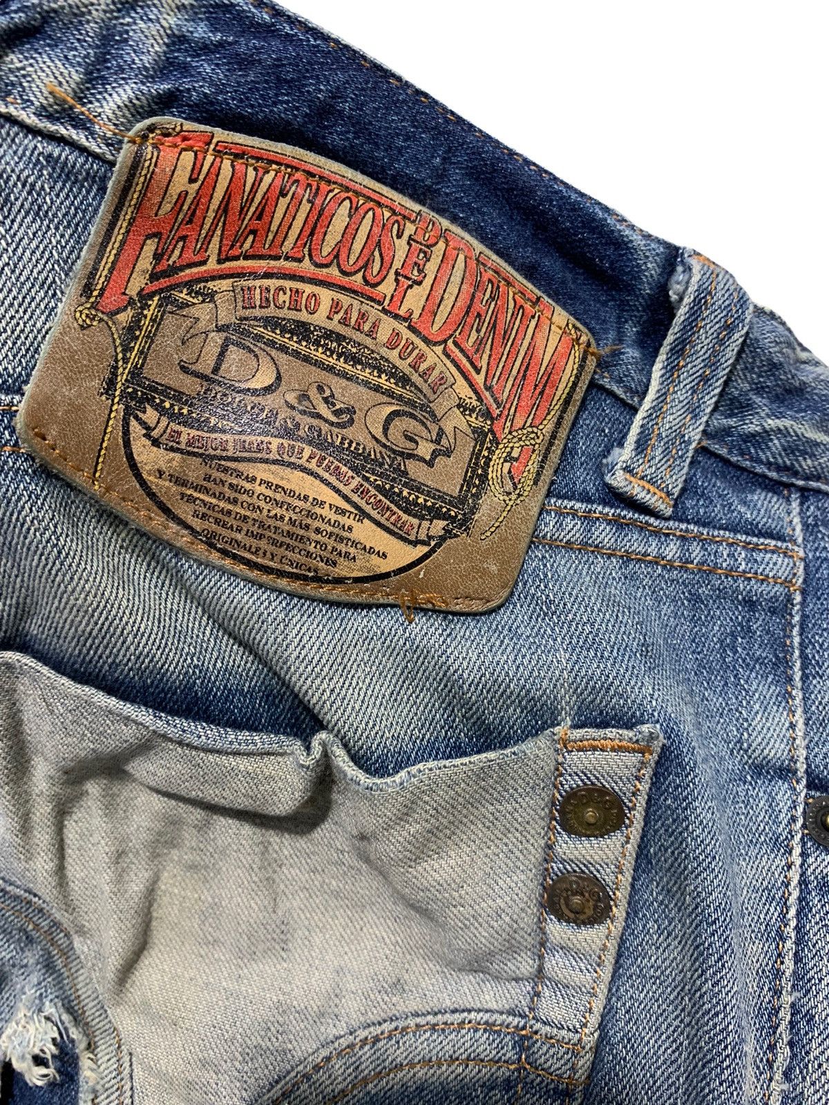 Dolce & Gabbana 🔥D&G MAN DISTRESSED DENIM W34 Size US 34 / EU 50 - 10 Thumbnail