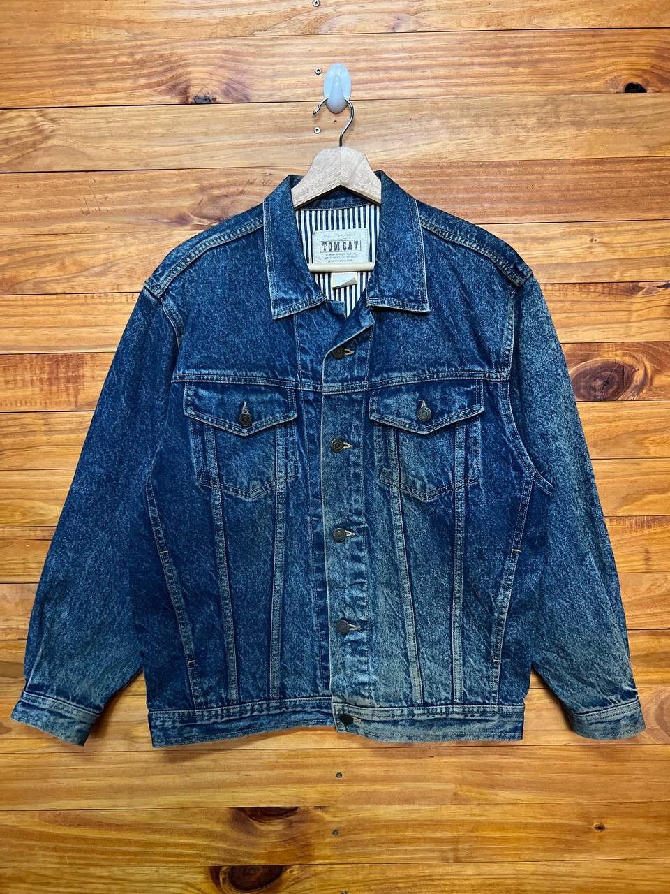 Vintage VINTAGE TOM CAT DENIM TRUCKER JACKET Size US M / EU 48-50 / 2 - 1 Thumbnail