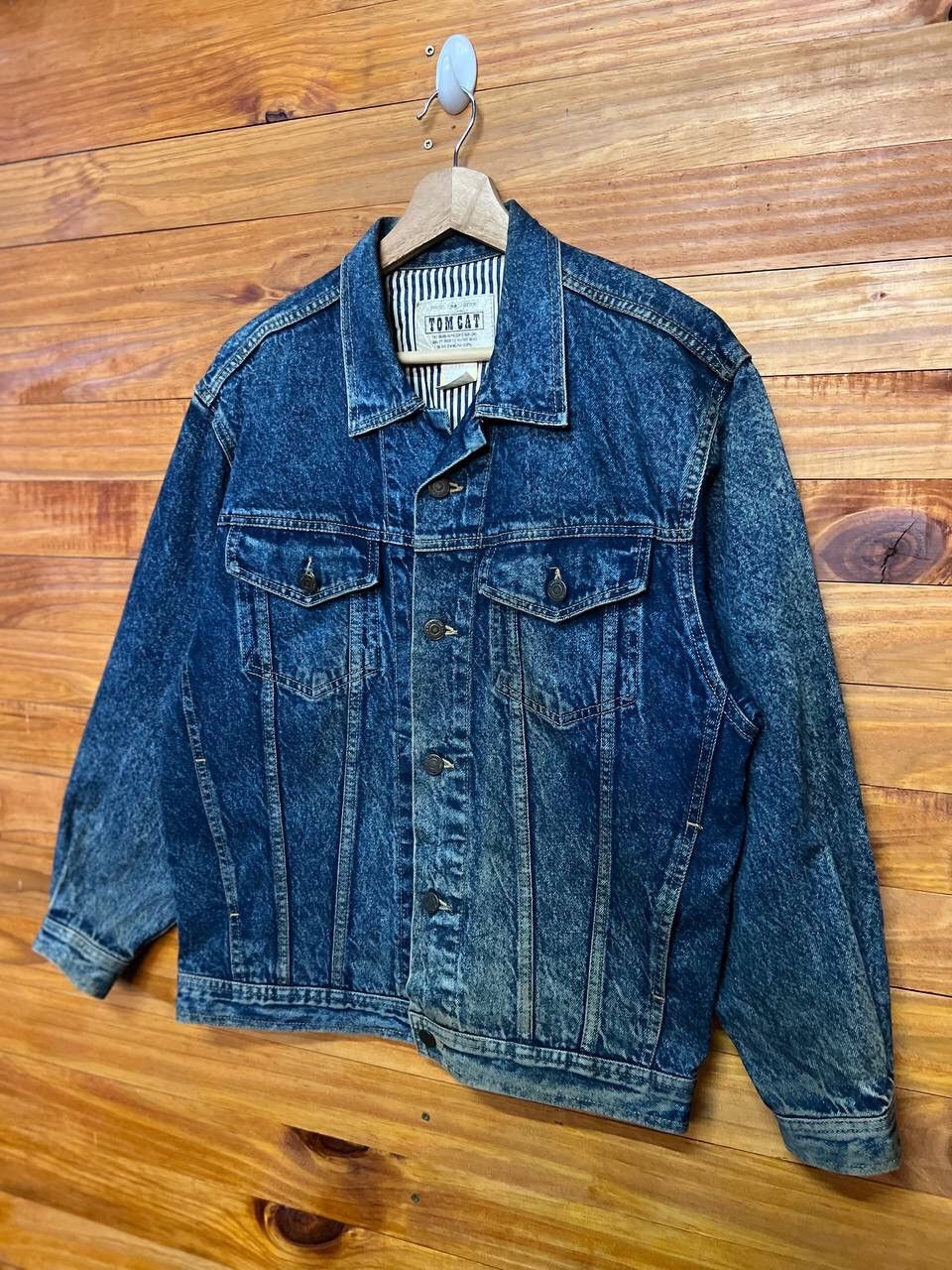 Vintage VINTAGE TOM CAT DENIM TRUCKER JACKET Size US M / EU 48-50 / 2 - 3 Thumbnail