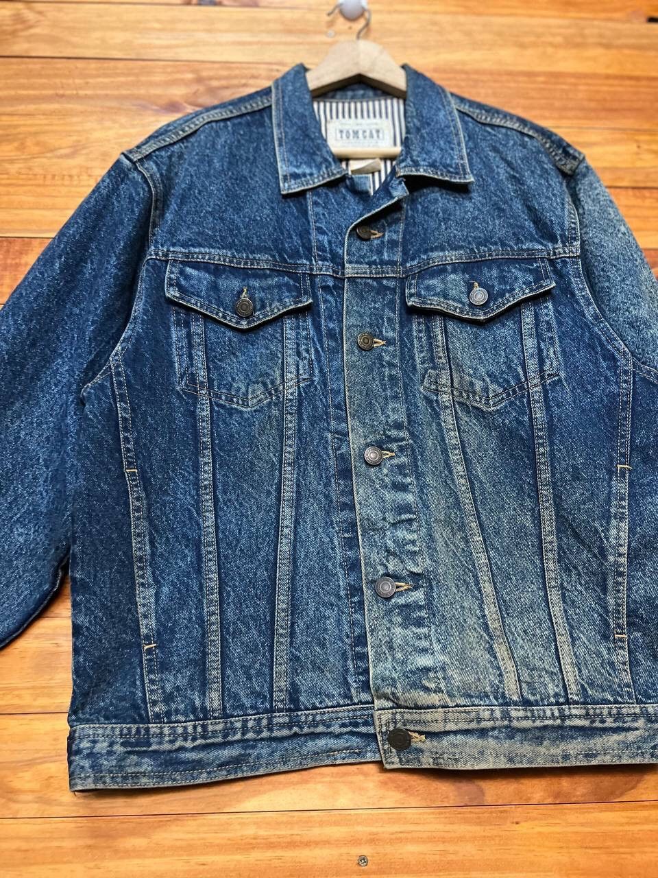 Vintage VINTAGE TOM CAT DENIM TRUCKER JACKET Size US M / EU 48-50 / 2 - 5 Thumbnail