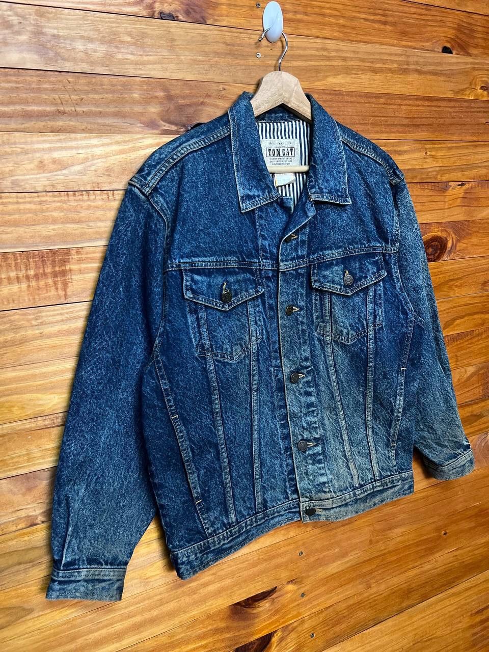 Vintage VINTAGE TOM CAT DENIM TRUCKER JACKET Size US M / EU 48-50 / 2 - 2 Thumbnail