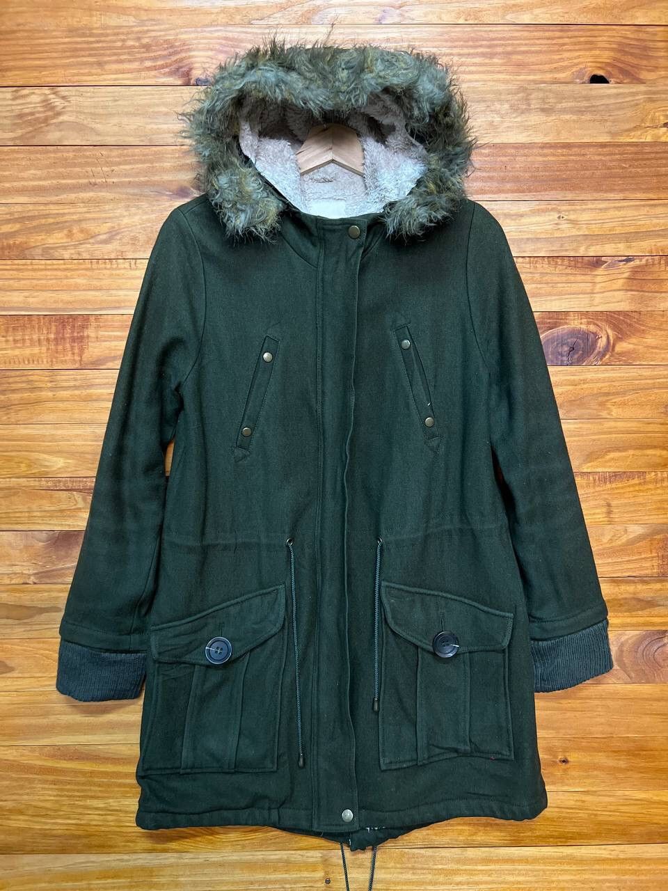 Japanese Brand RAY CASSIN HOODIE WOOL FLEECE LINED PARKA Size US S / EU 44-46 / 1 - 1 Thumbnail