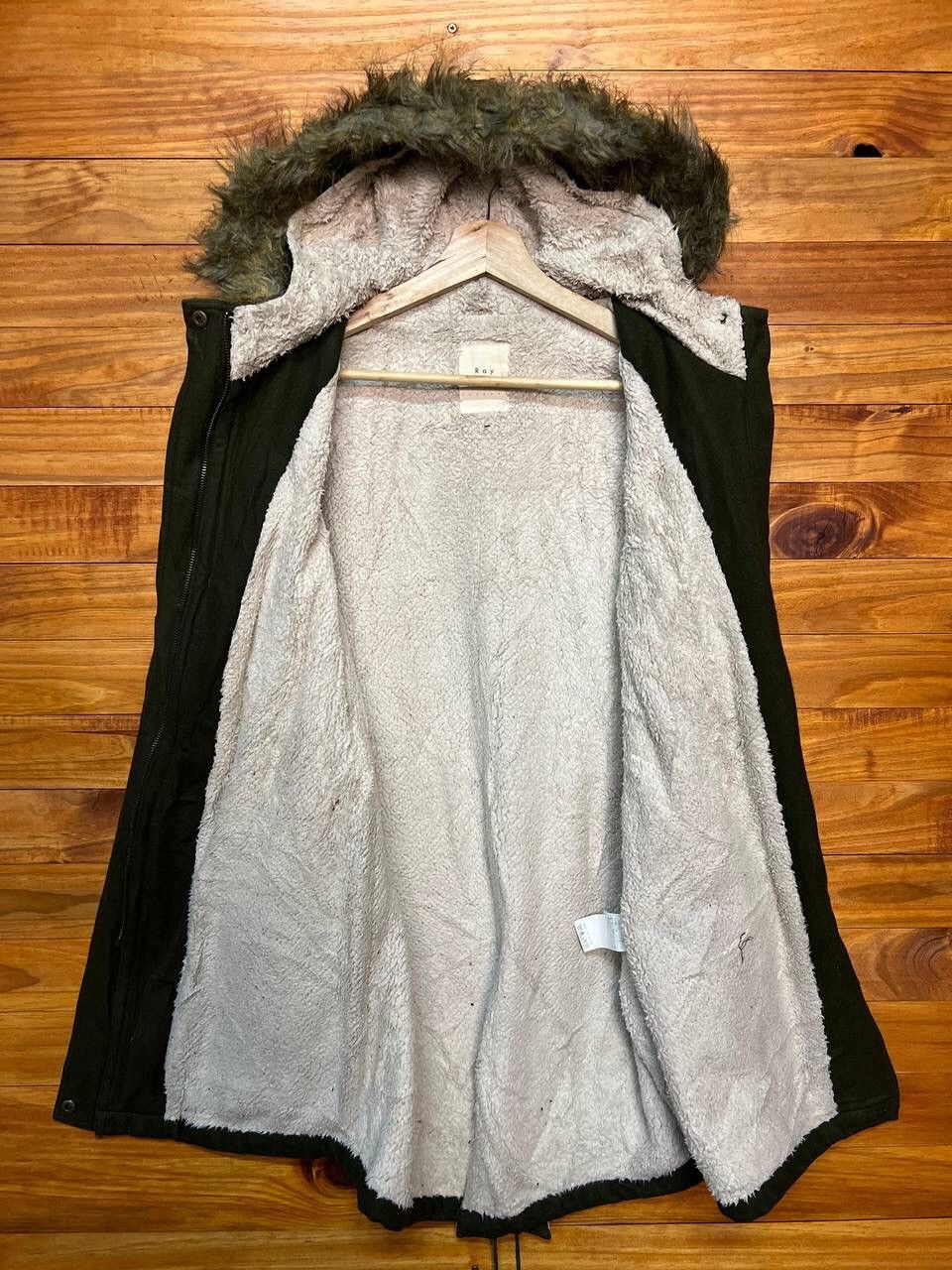 Japanese Brand RAY CASSIN HOODIE WOOL FLEECE LINED PARKA Size US S / EU 44-46 / 1 - 12 Thumbnail