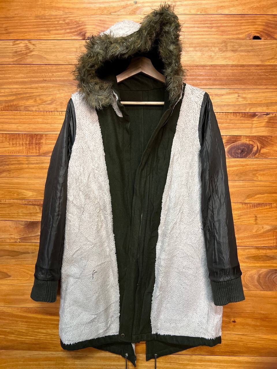 Japanese Brand RAY CASSIN HOODIE WOOL FLEECE LINED PARKA Size US S / EU 44-46 / 1 - 16 Thumbnail
