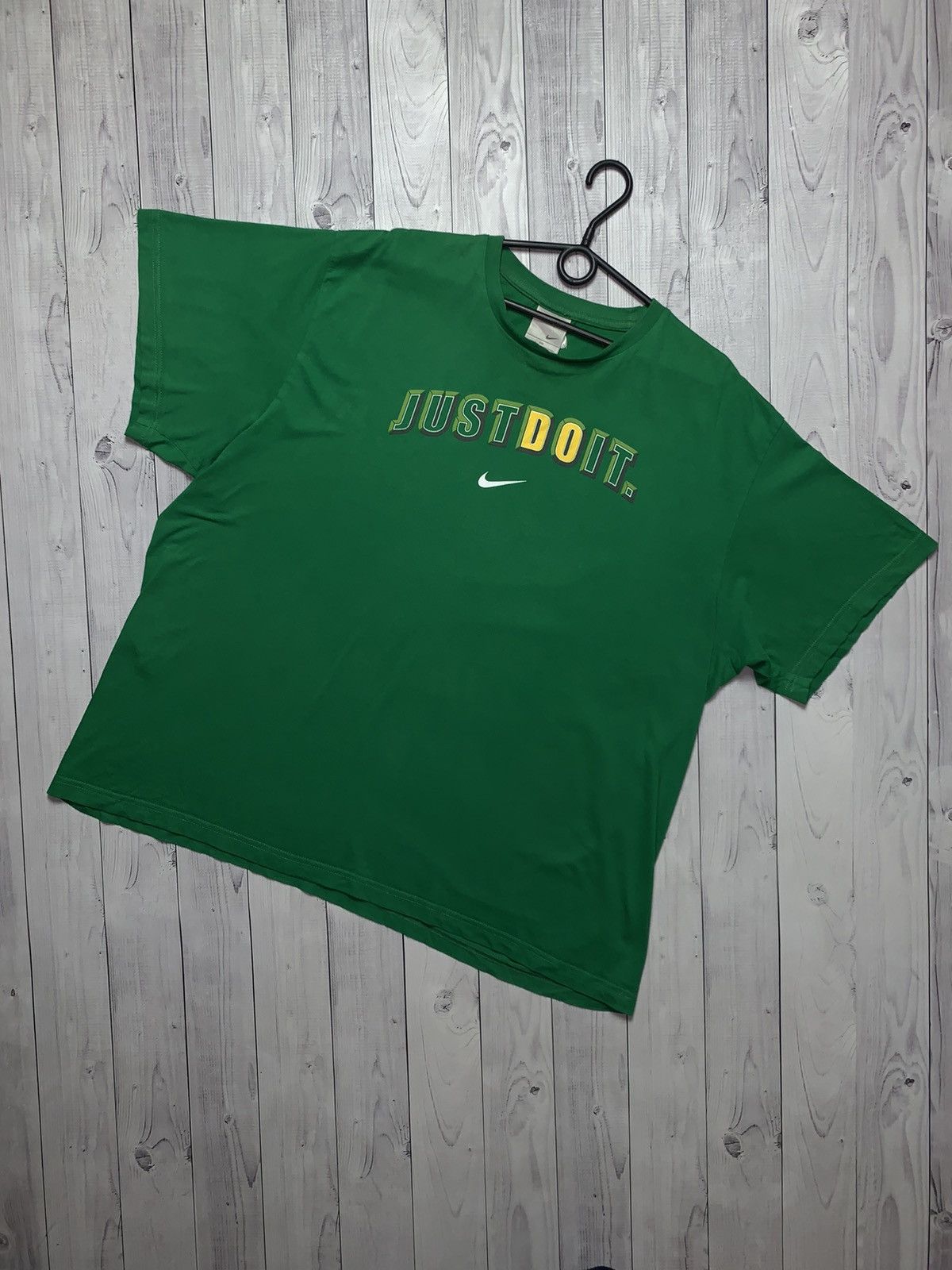 Nike × Vintage Vintage Nike tee Just do it size XXL green Size US XXL / EU 58 / 5 - 1 Thumbnail