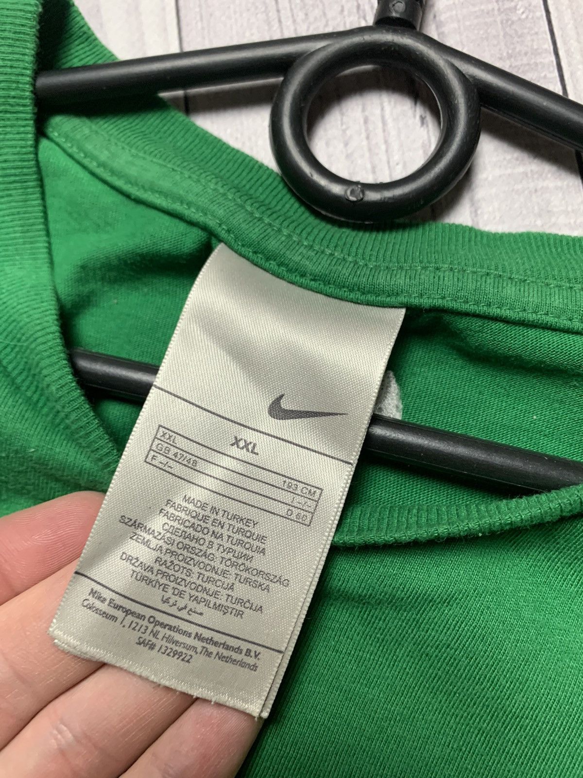 Nike × Vintage Vintage Nike tee Just do it size XXL green Size US XXL / EU 58 / 5 - 3 Thumbnail
