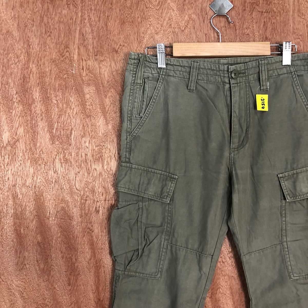 Japanese Brand D Azul Brown Multipocket utility Cargo Pants #2154 Size US 31 - 6 Thumbnail