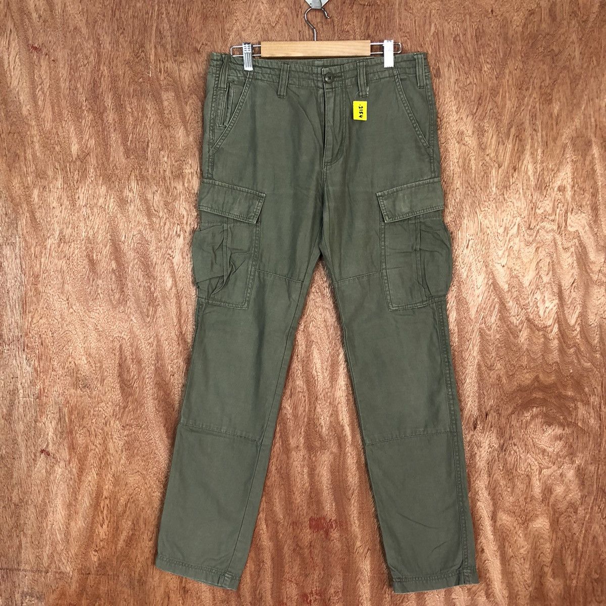 Japanese Brand D Azul Brown Multipocket utility Cargo Pants #2154 Size US 31 - 1 Thumbnail