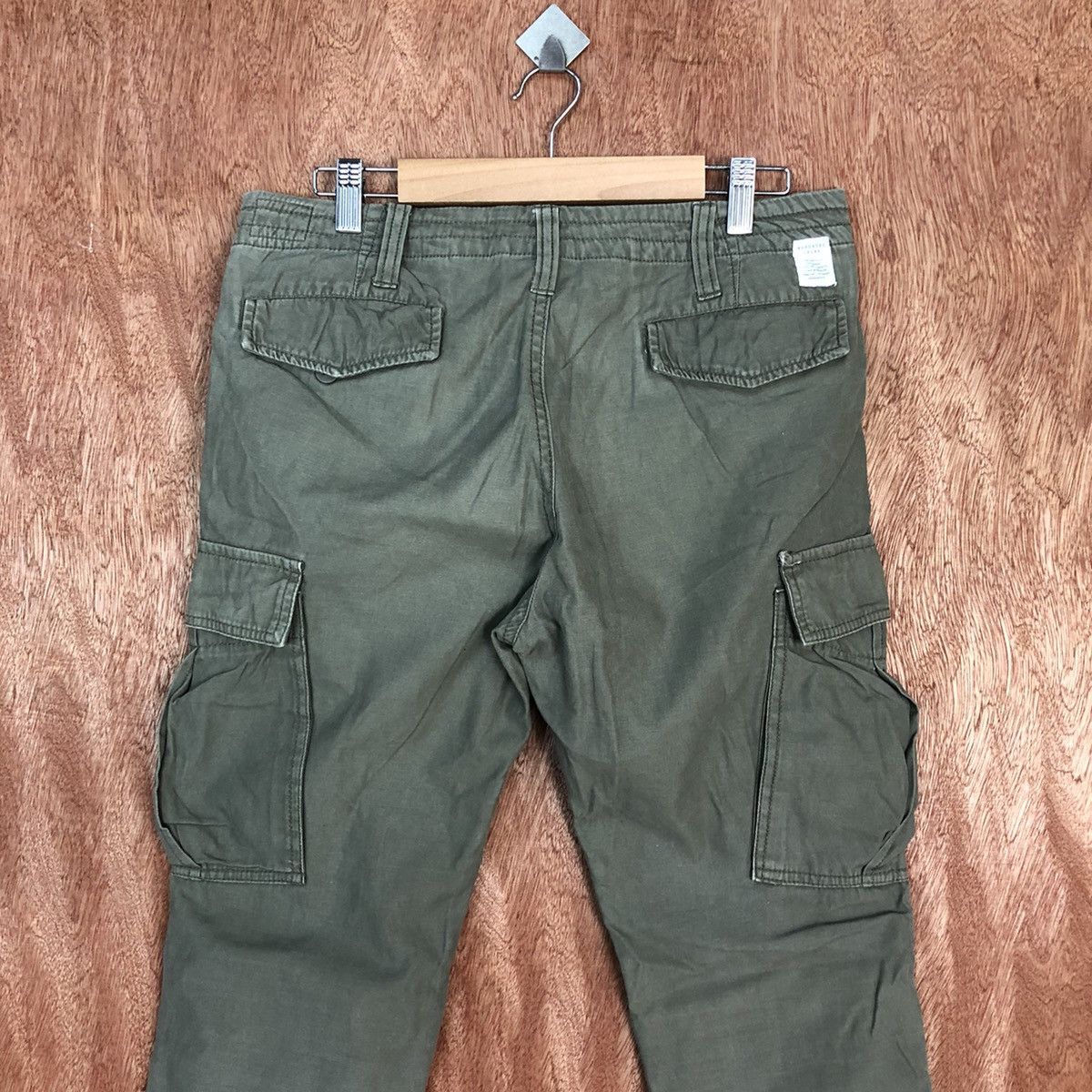 Japanese Brand D Azul Brown Multipocket utility Cargo Pants #2154 Size US 31 - 10 Thumbnail