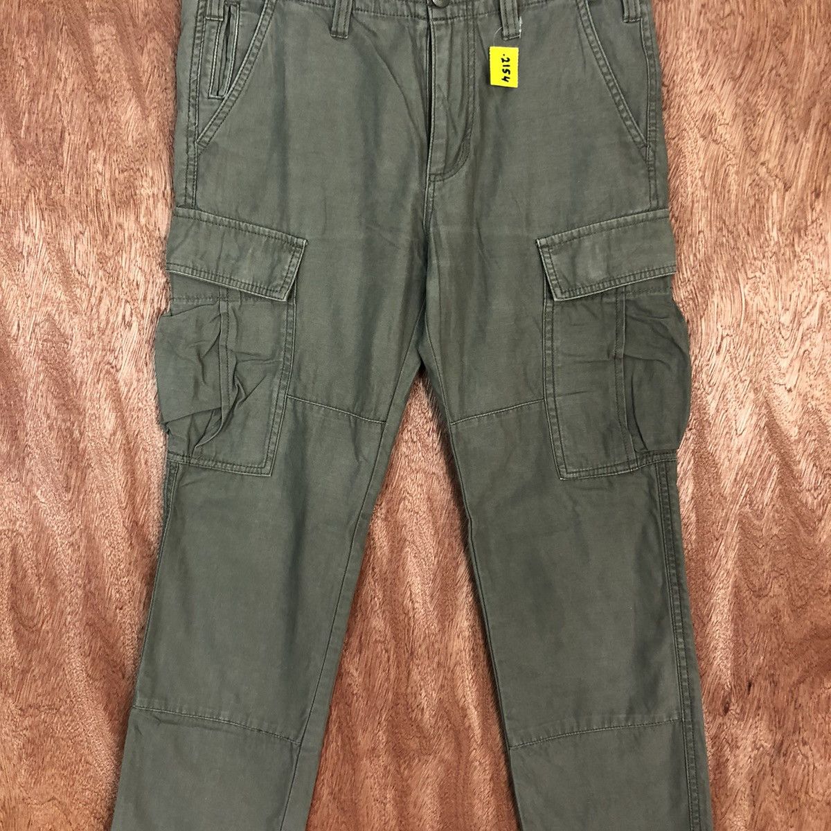 Japanese Brand D Azul Brown Multipocket utility Cargo Pants #2154 Size US 31 - 4 Thumbnail