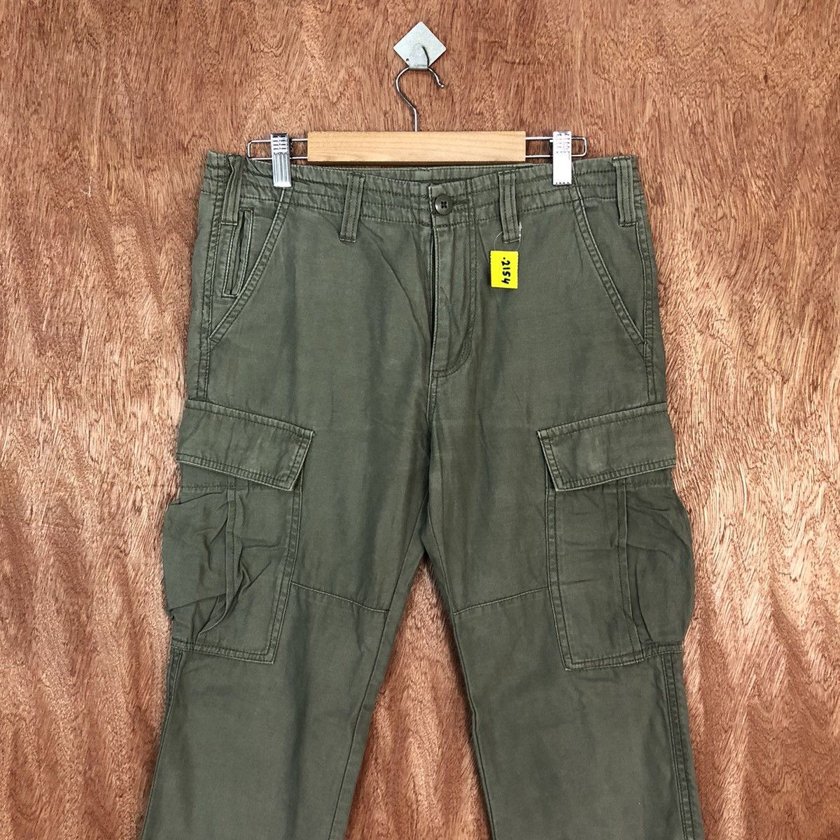 Japanese Brand D Azul Brown Multipocket utility Cargo Pants #2154 Size US 31 - 2 Thumbnail