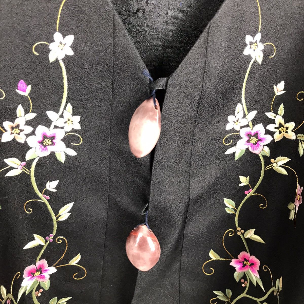 Japanese Brand × Vintage ⚡️Vintage Japanese Kimono Cardigan Embroidery Peacock Size US L / EU 52-54 / 3 - 9 Thumbnail