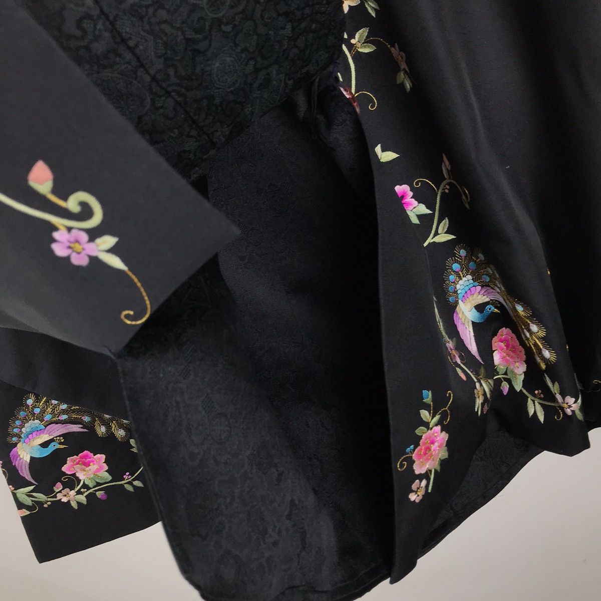 Japanese Brand × Vintage ⚡️Vintage Japanese Kimono Cardigan Embroidery Peacock Size US L / EU 52-54 / 3 - 10 Thumbnail