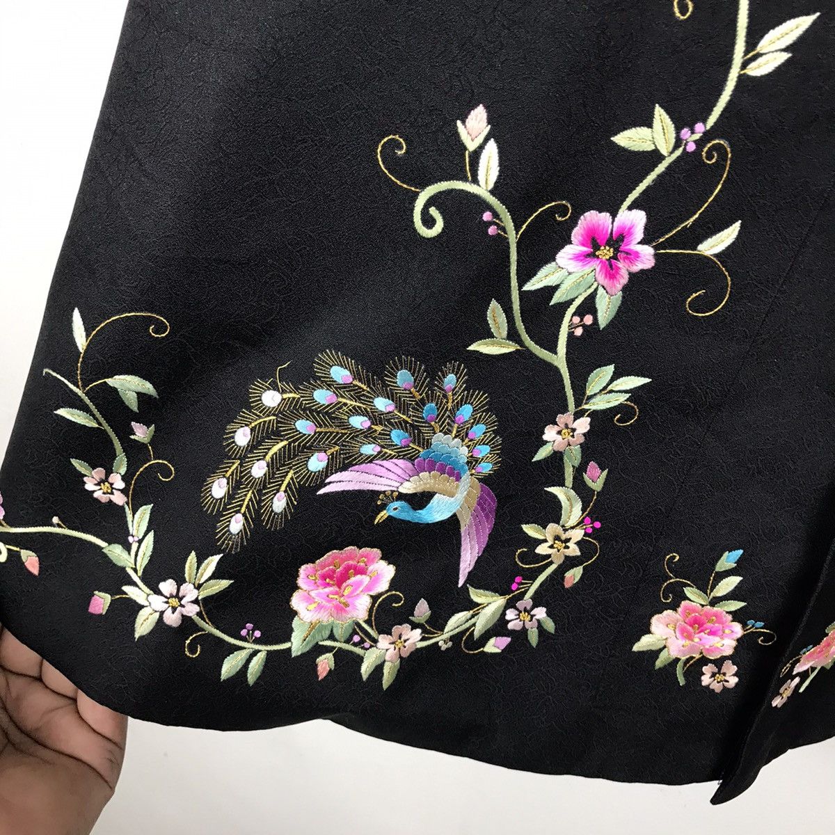 Japanese Brand × Vintage ⚡️Vintage Japanese Kimono Cardigan Embroidery Peacock Size US L / EU 52-54 / 3 - 6 Thumbnail
