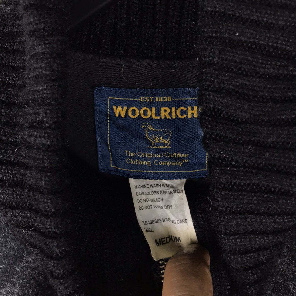 Vintage × Woolrich Woolen Mills Vintage Woolrich Checkered Grid Design Wool Zipper Jacket Size US M / EU 48-50 / 2 - 6 Thumbnail