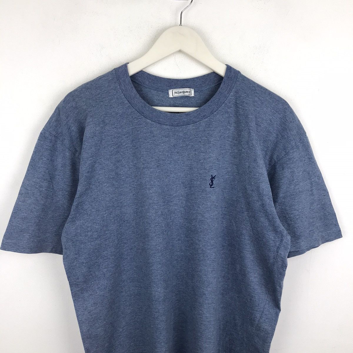 Vintage × Yves Saint Laurent Vintage 90s Yves Saint Lauren embroidery small Basic Tee Size US L / EU 52-54 / 3 - 2 Thumbnail