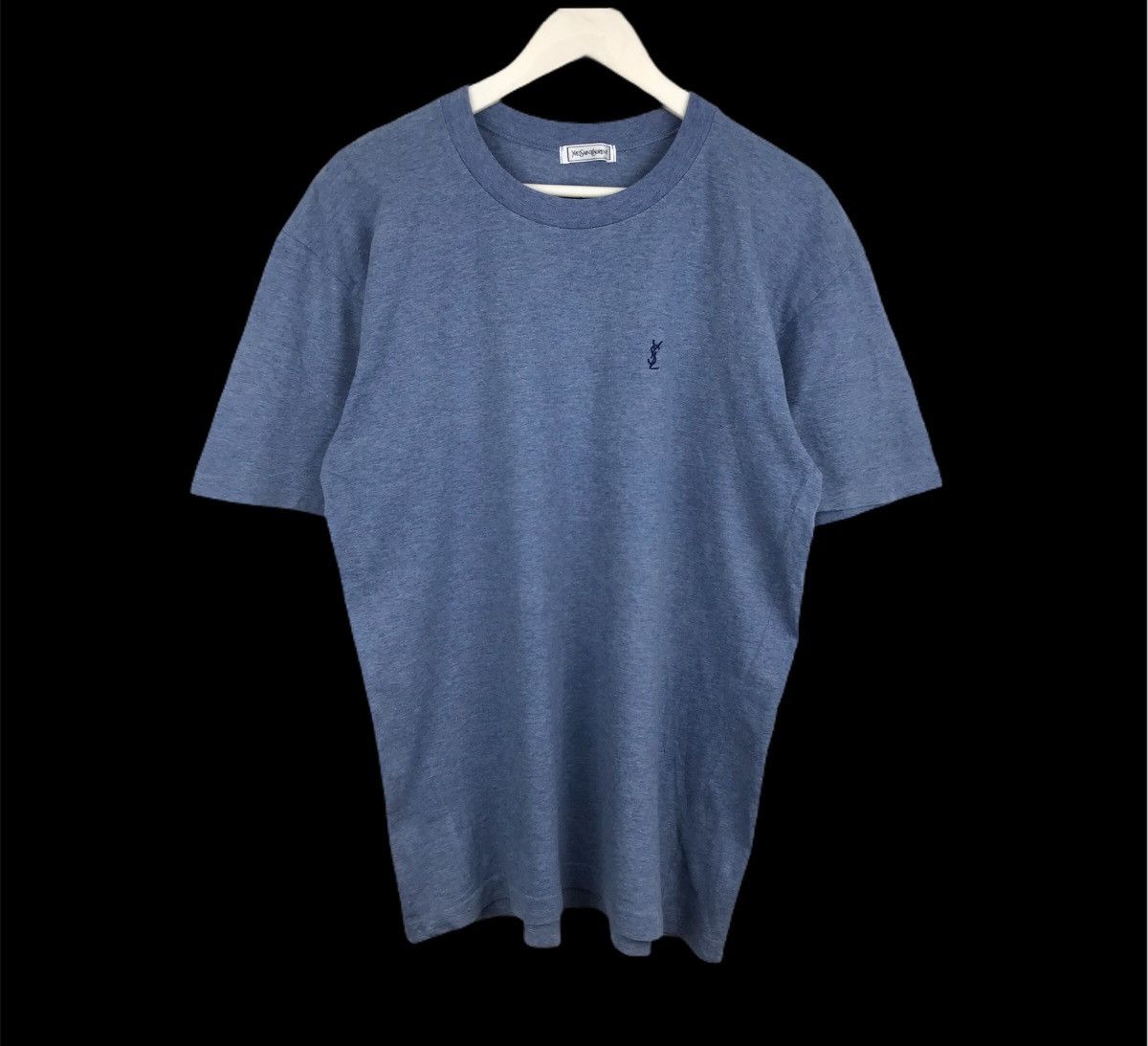 Vintage × Yves Saint Laurent Vintage 90s Yves Saint Lauren embroidery small Basic Tee Size US L / EU 52-54 / 3 - 1 Thumbnail