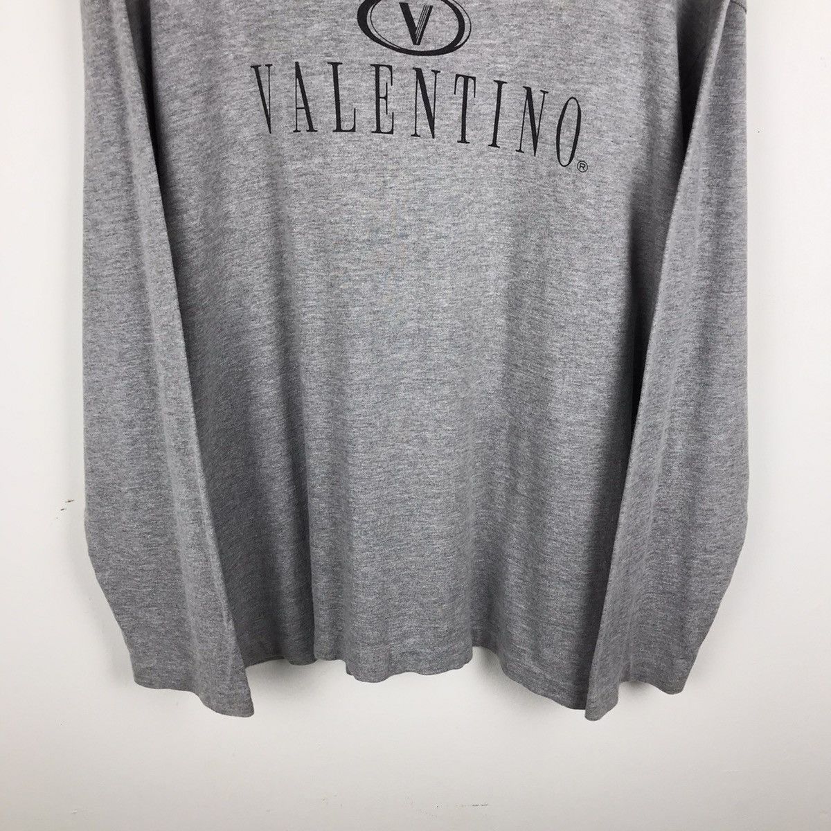 Valentino × Vintage Vintage 90s Valentino Embroidery Longsleeve Tee Size US L / EU 52-54 / 3 - 3 Thumbnail