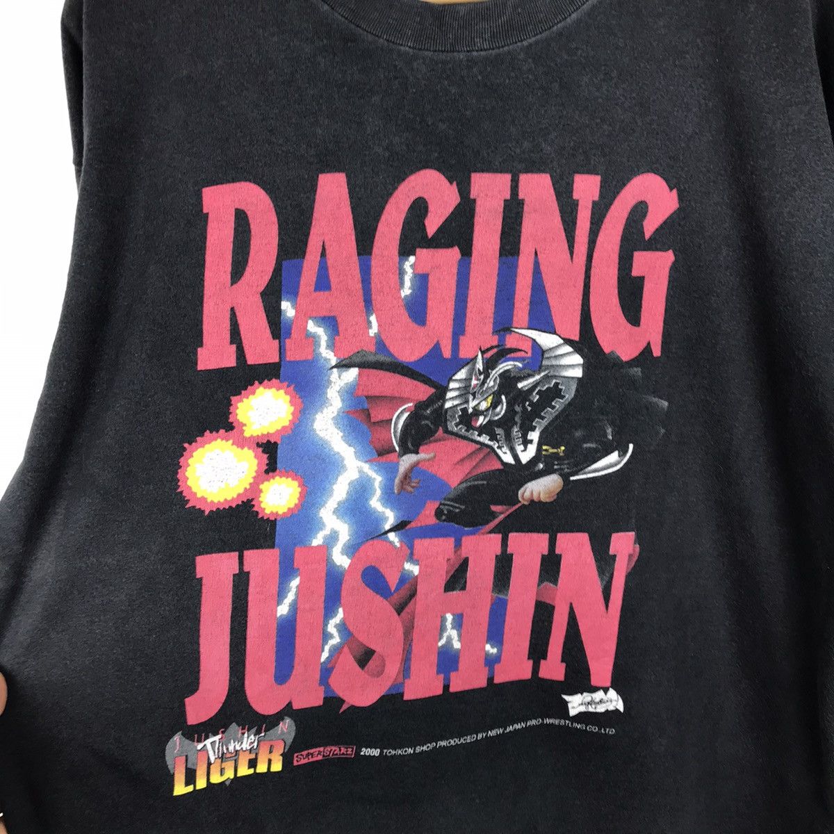 Vintage × WWE Vintage 90s Jushin Thunder Liger Photos Tee Size US L / EU 52-54 / 3 - 2 Thumbnail