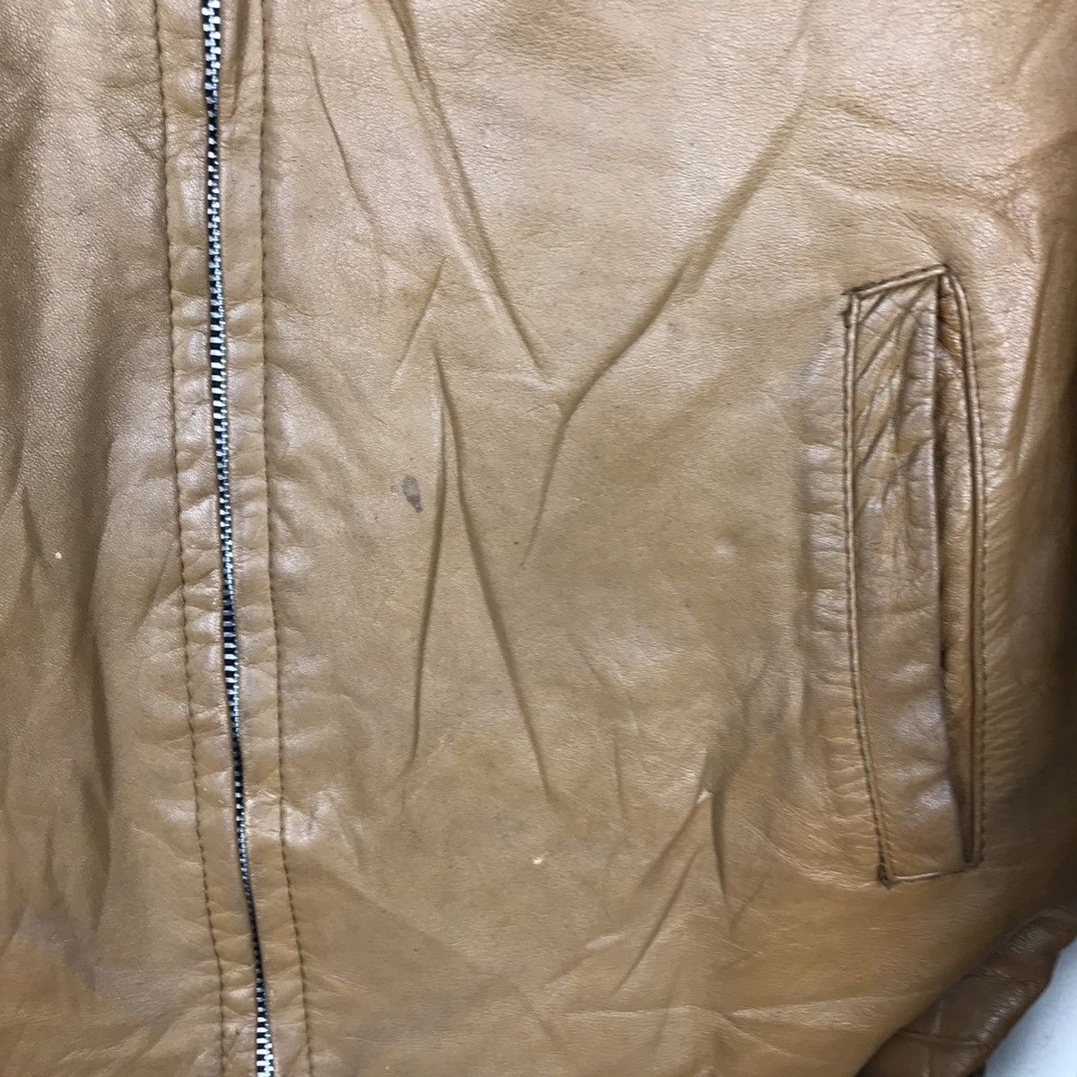 Handmade × Vintage Vintage Handmade Leather Motorcycle Jacket Size US S / EU 44-46 / 1 - 6 Thumbnail