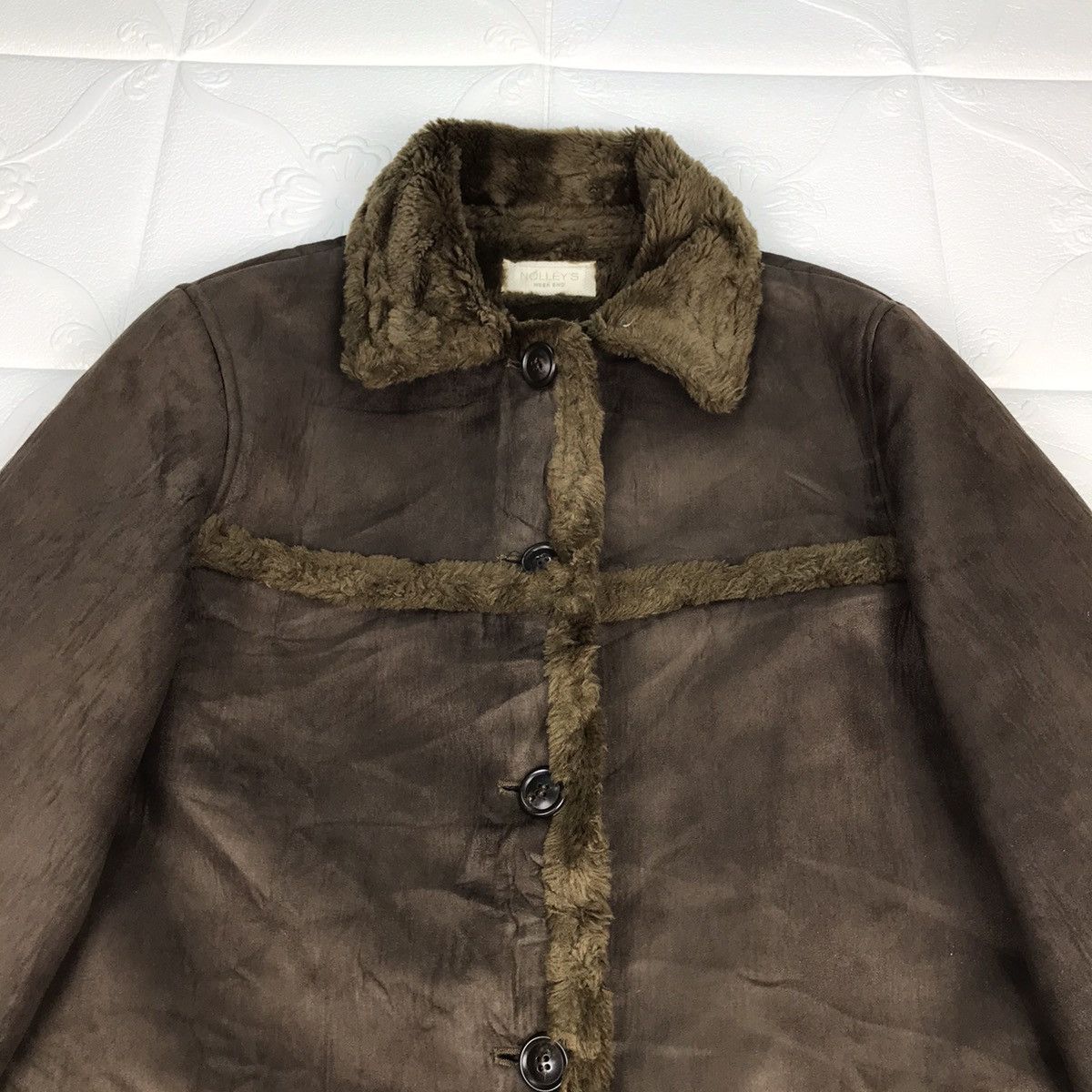 Japanese Brand × NOLLEY'S × Vintage Vintage Japanese Designer Nolley's Sherpa Jacket Size US S / EU 44-46 / 1 - 4 Thumbnail