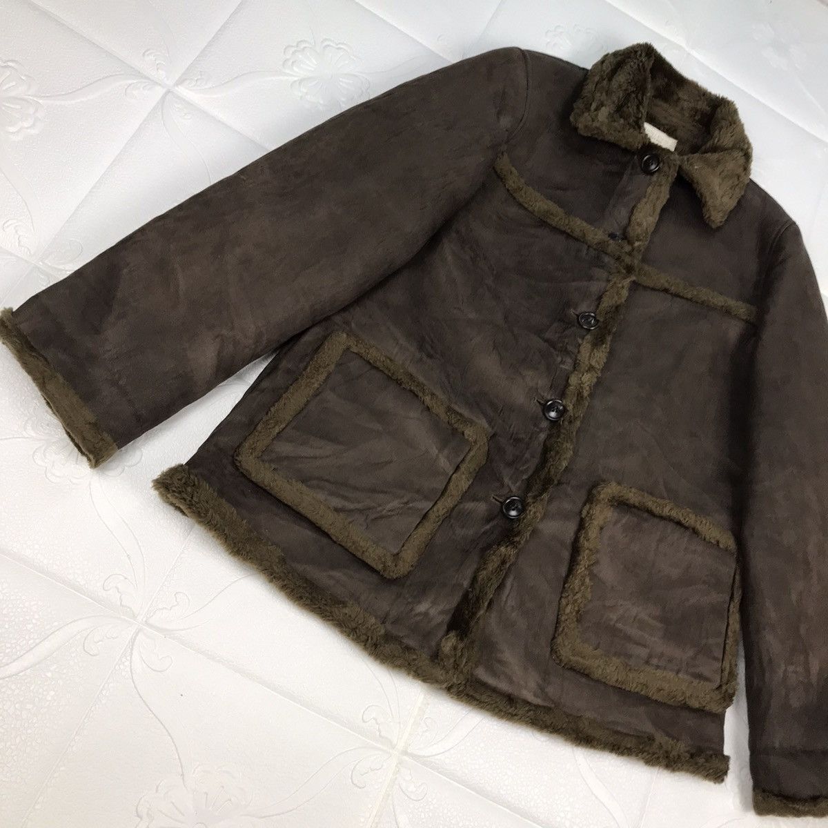 Japanese Brand × NOLLEY'S × Vintage Vintage Japanese Designer Nolley's Sherpa Jacket Size US S / EU 44-46 / 1 - 2 Thumbnail
