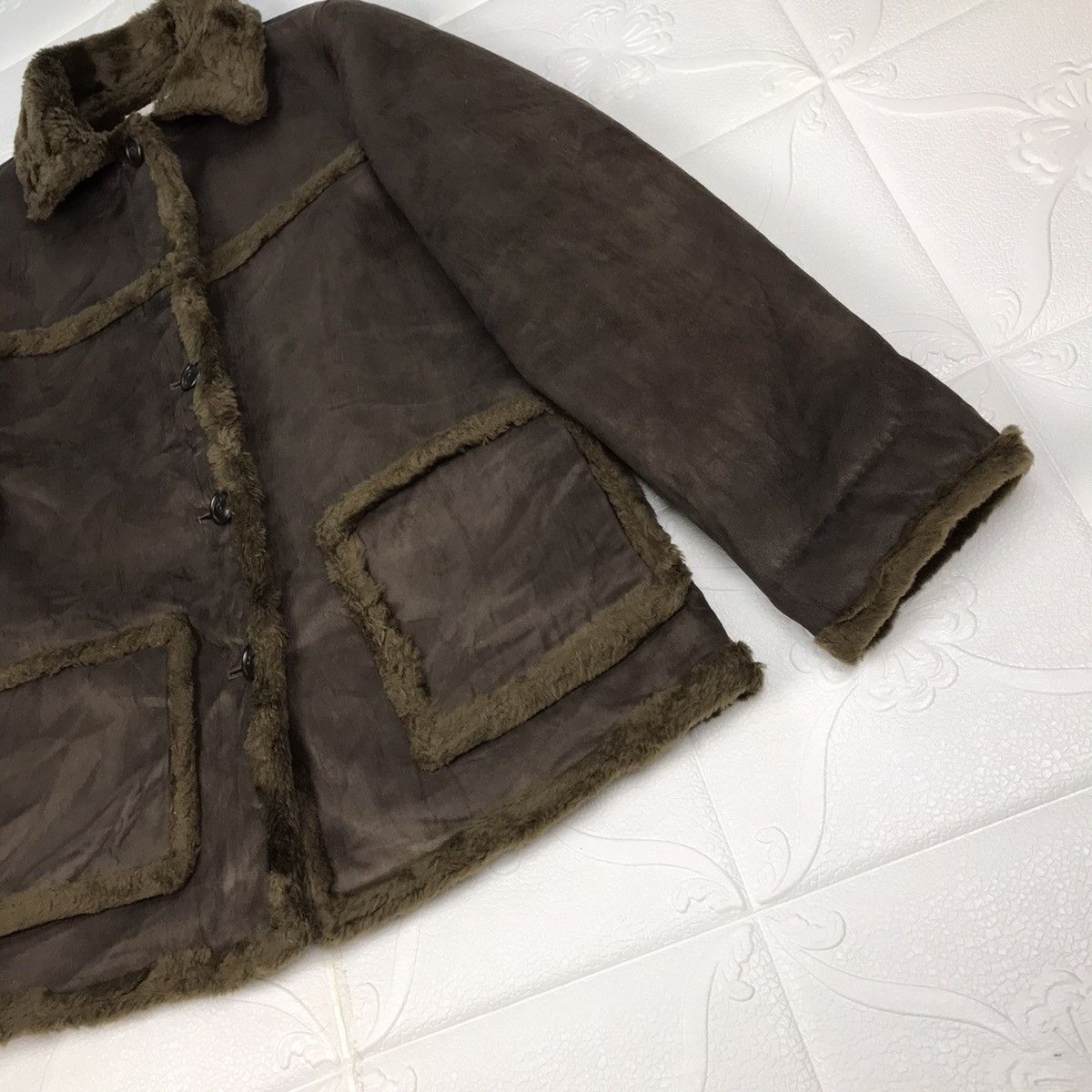Japanese Brand × NOLLEY'S × Vintage Vintage Japanese Designer Nolley's Sherpa Jacket Size US S / EU 44-46 / 1 - 3 Thumbnail