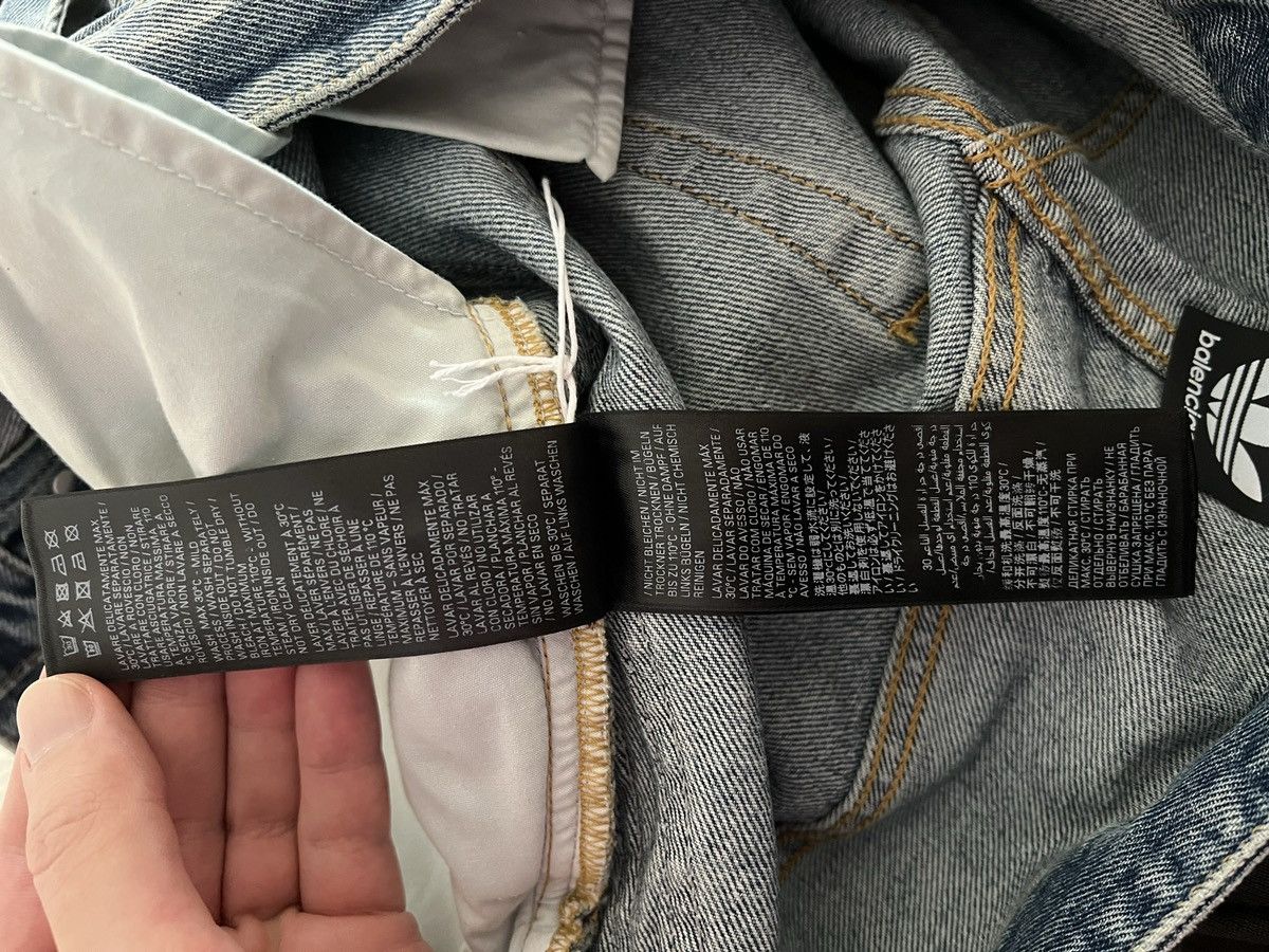 Adidas × Balenciaga *RARE* Balenciaga X Adidas jeans light wash Size US 32 / EU 48 - 7 Thumbnail