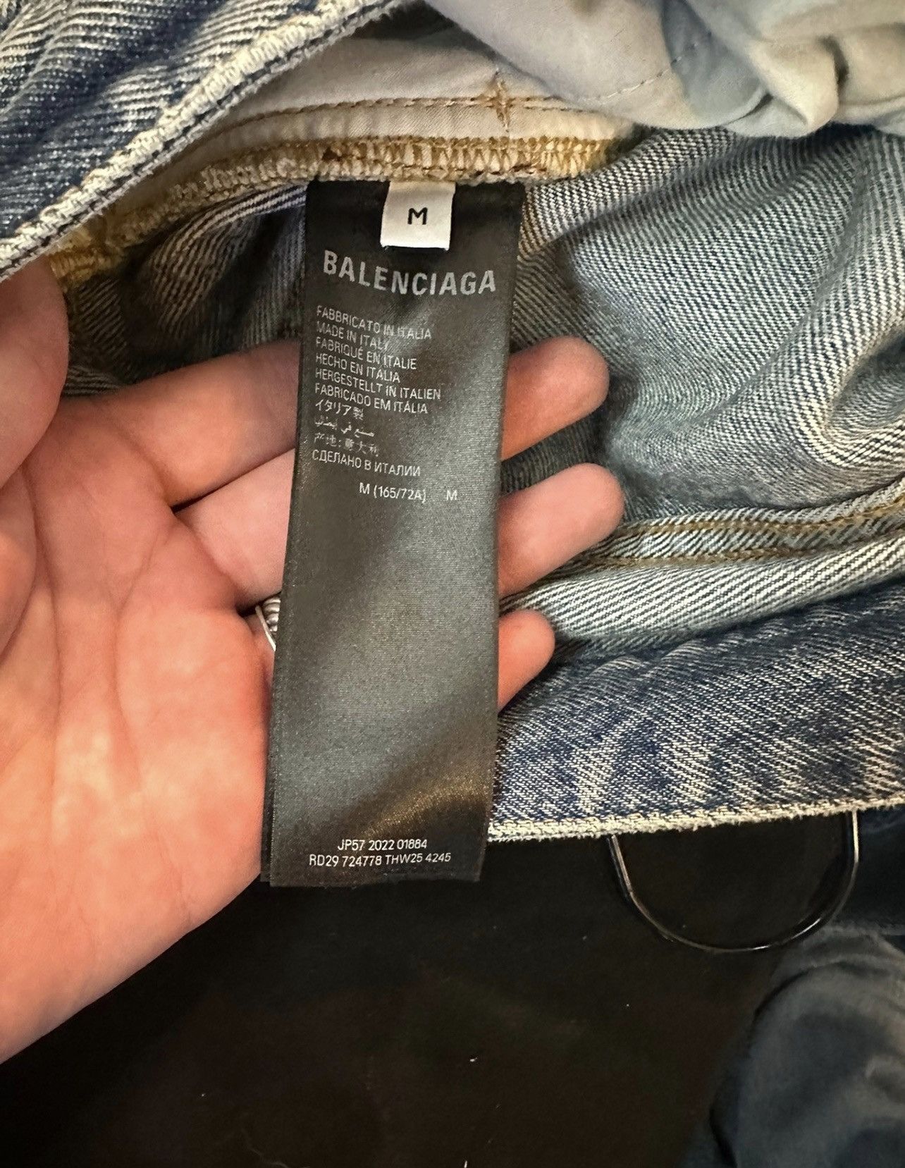 Adidas × Balenciaga *RARE* Balenciaga X Adidas jeans light wash Size US 32 / EU 48 - 11 Thumbnail