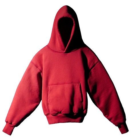 image of Small Yeezy Gap Hoodie Red Sweatshirt Jacket Life Of Pablo, Men's
