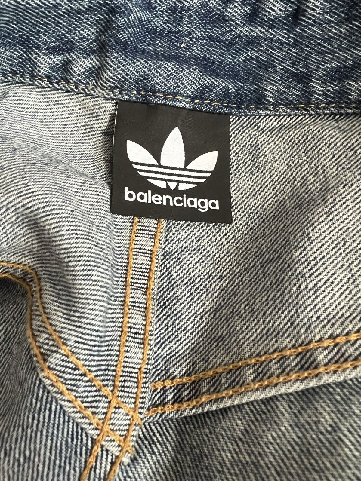 *RARE* Balenciaga X Adidas jeans light wash