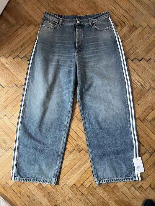 Adidas *RARE* Balenciaga X Adidas jeans light wash | Grailed