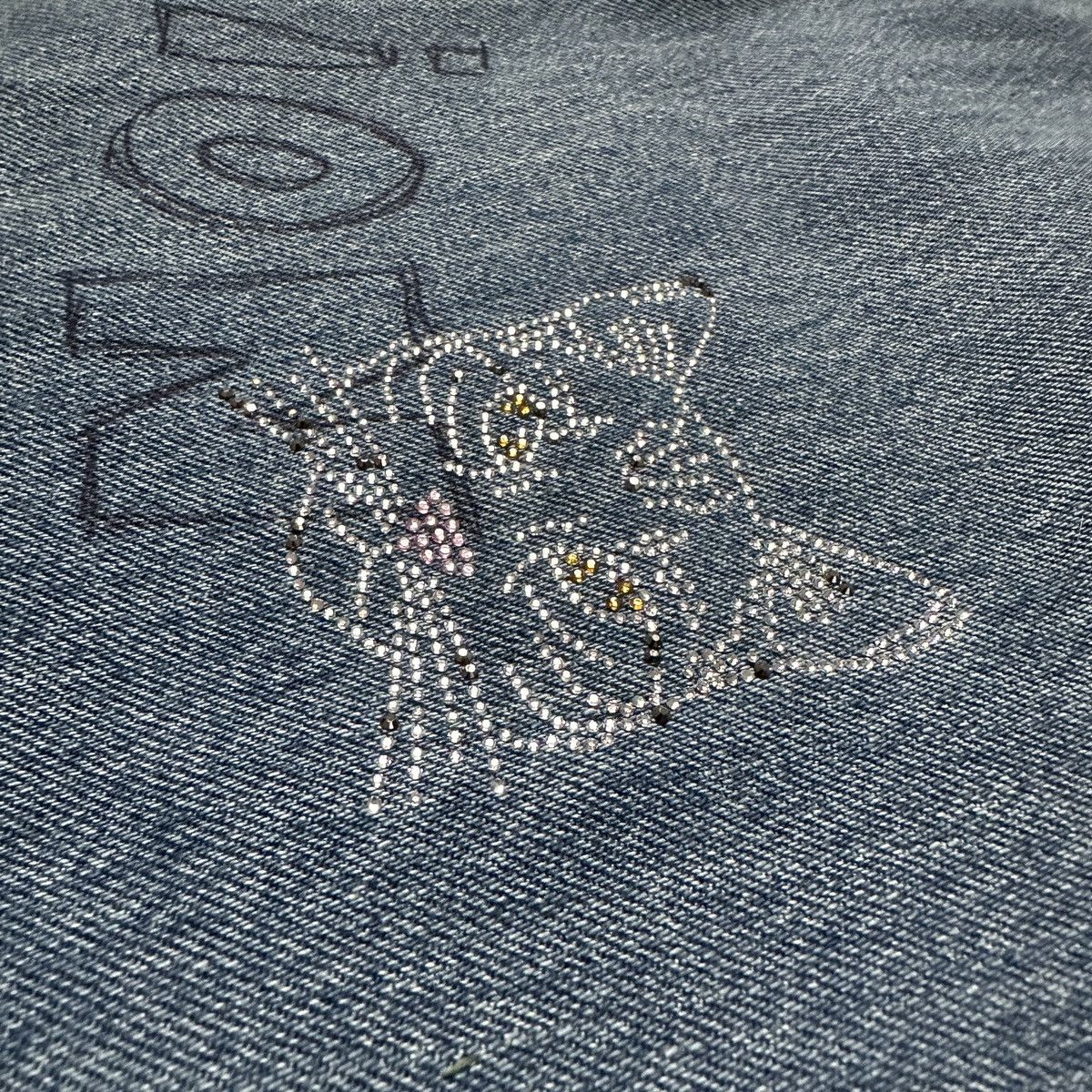 Balenciaga Balenciaga FW22 Rhinestone Scribble Baggy Denim Size US 34 / EU 50 - 9 Thumbnail
