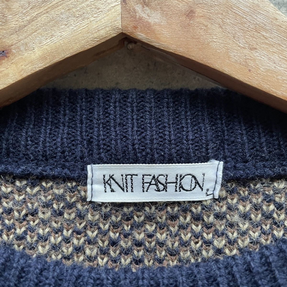 Aran Isles Knitwear × Japanese Brand Vintage Japanese Zebra Full Print Habitat Knitwear Jumper Size US M / EU 48-50 / 2 - 6 Thumbnail
