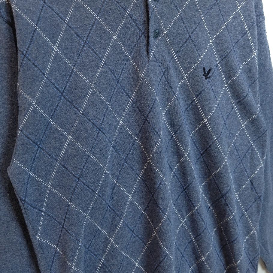 Lyle & Scott × Vintage 90's LYLE AND SCOTT Button Up Nice Design Retro Sweatshirt Size US M / EU 48-50 / 2 - 6 Thumbnail