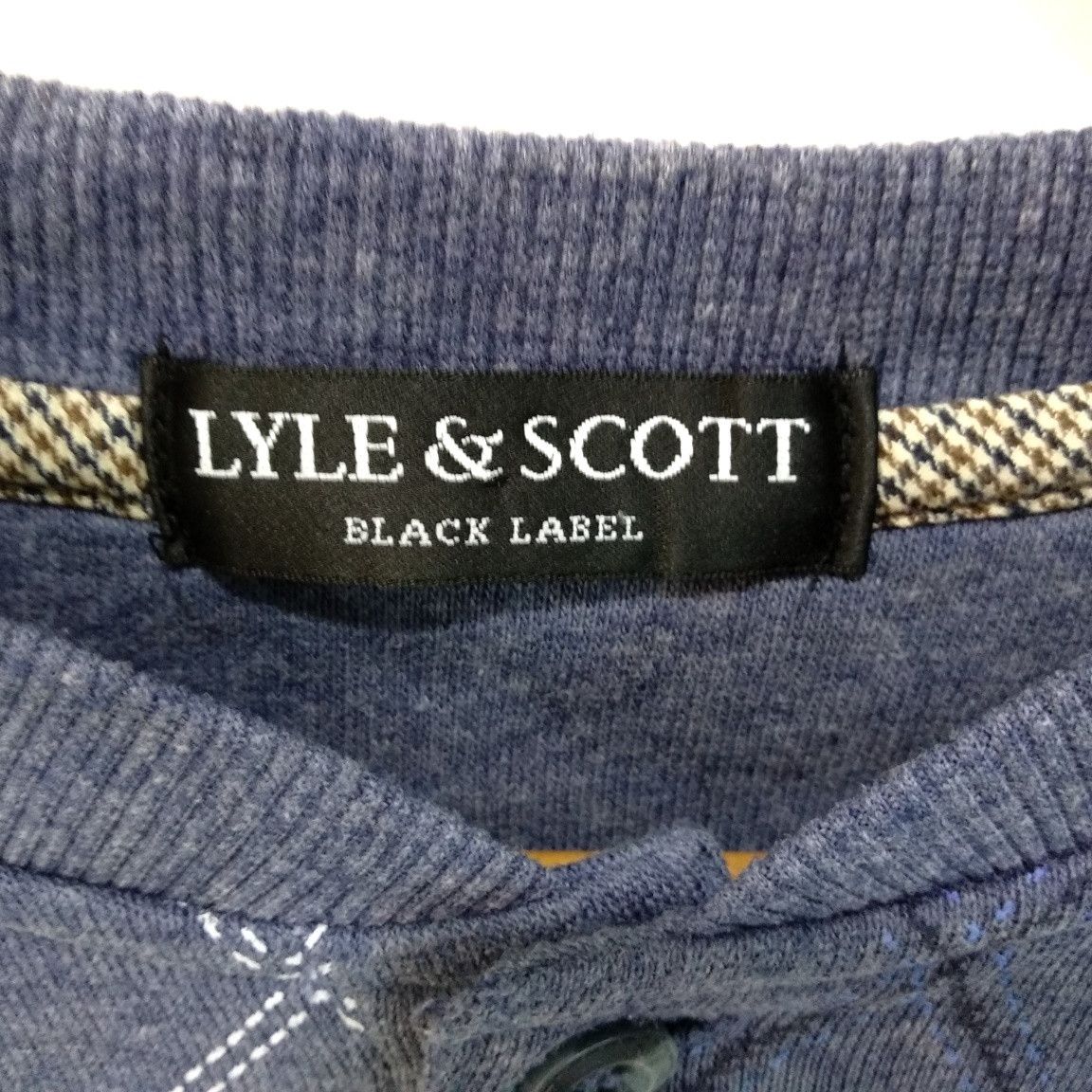 Lyle & Scott × Vintage 90's LYLE AND SCOTT Button Up Nice Design Retro Sweatshirt Size US M / EU 48-50 / 2 - 8 Thumbnail