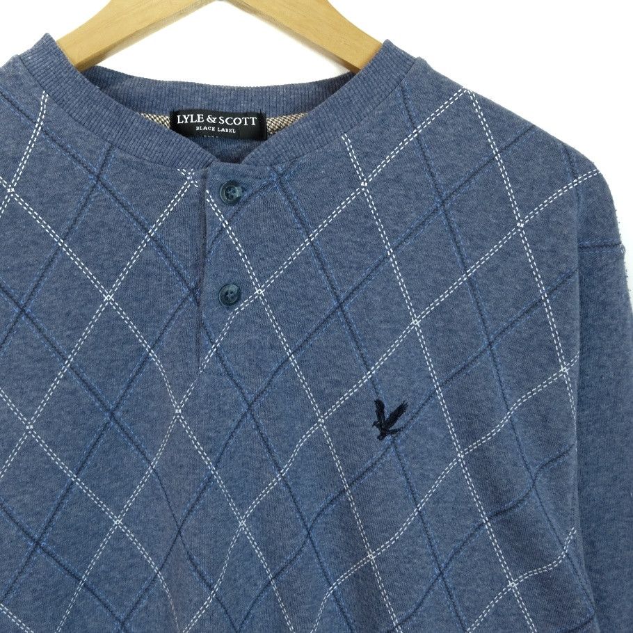 Lyle & Scott × Vintage 90's LYLE AND SCOTT Button Up Nice Design Retro Sweatshirt Size US M / EU 48-50 / 2 - 3 Thumbnail