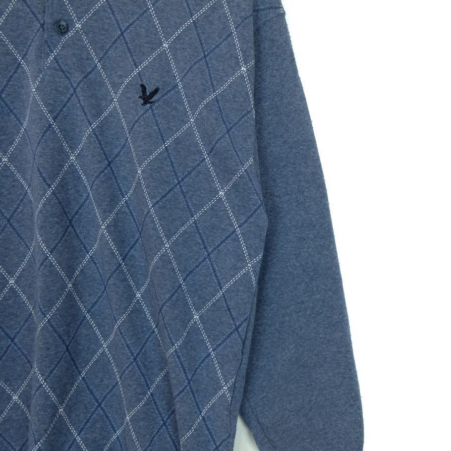 Lyle & Scott × Vintage 90's LYLE AND SCOTT Button Up Nice Design Retro Sweatshirt Size US M / EU 48-50 / 2 - 4 Thumbnail