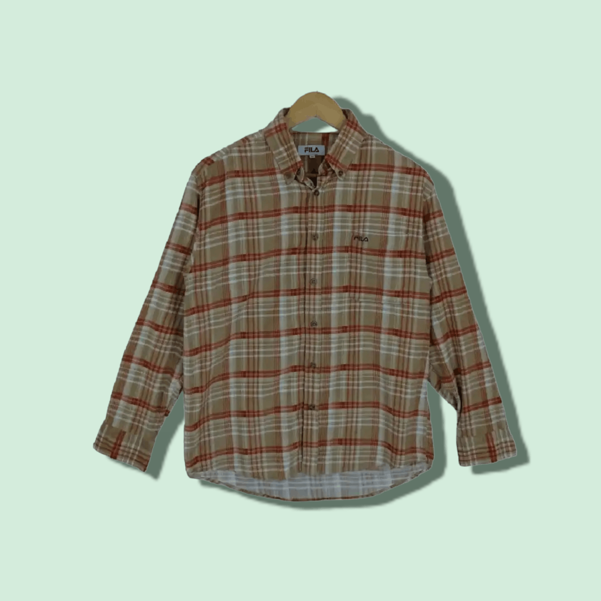 Fila FILA Check Button Up Casual Shirt Size US M / EU 48-50 / 2 - 1 Thumbnail
