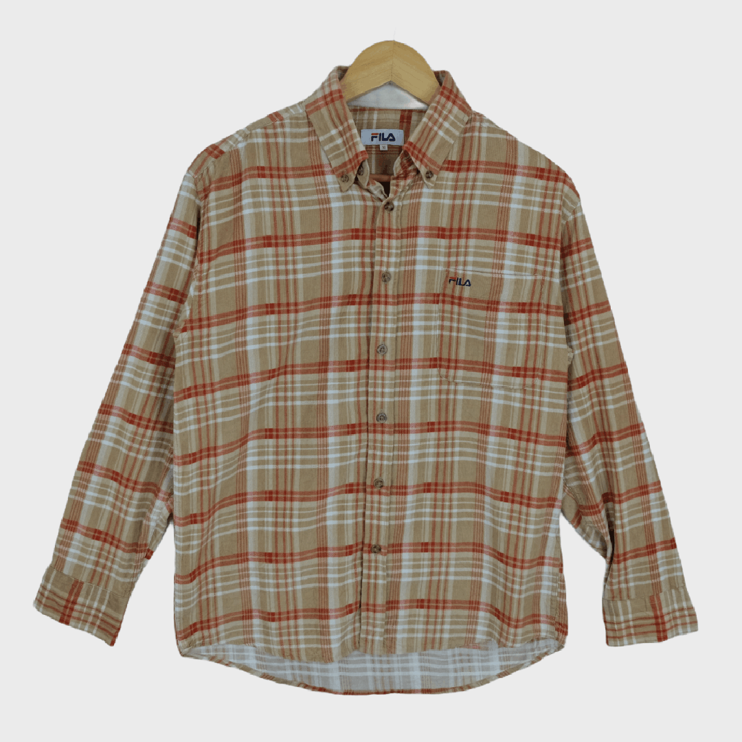 Fila FILA Check Button Up Casual Shirt Size US M / EU 48-50 / 2 - 2 Thumbnail